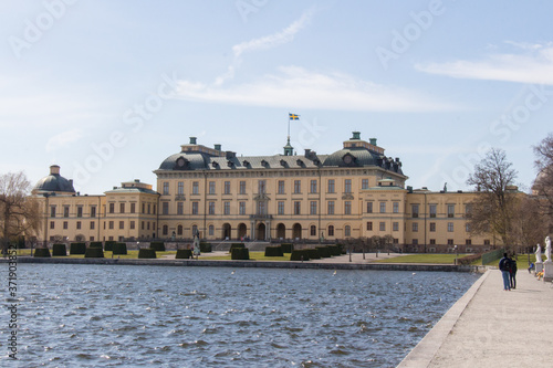 Drottningholm palace in a sunny day, Sweden.