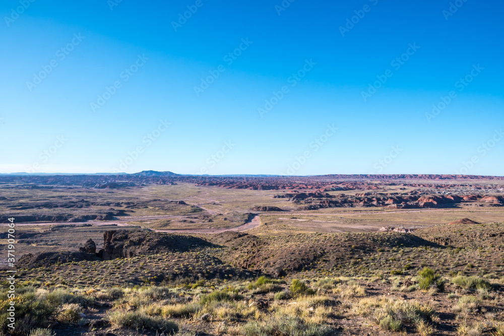 The Rim Trail in Petrified Forest National Park, Arizona The Rim Trail in Petrified Forest National Park, Arizona