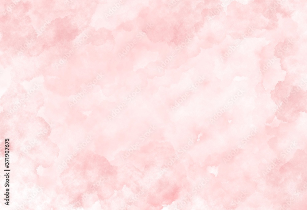 Watercolor background illustration It has a cloud-like texture or mist, red and white.