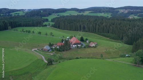 Idyllic cinematic Farmhouse at the black forest from the SWR 