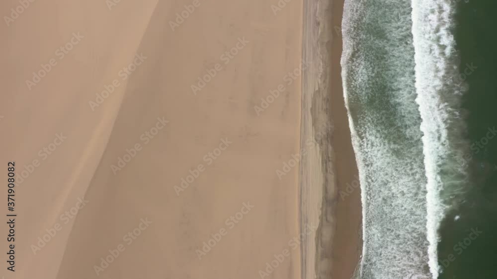 Drone shot of Sandwich Harbour, i.e Skeleton coast in Namibia Drone shot of Sandwich Harbour, i.e Skeleton coast in Namibia