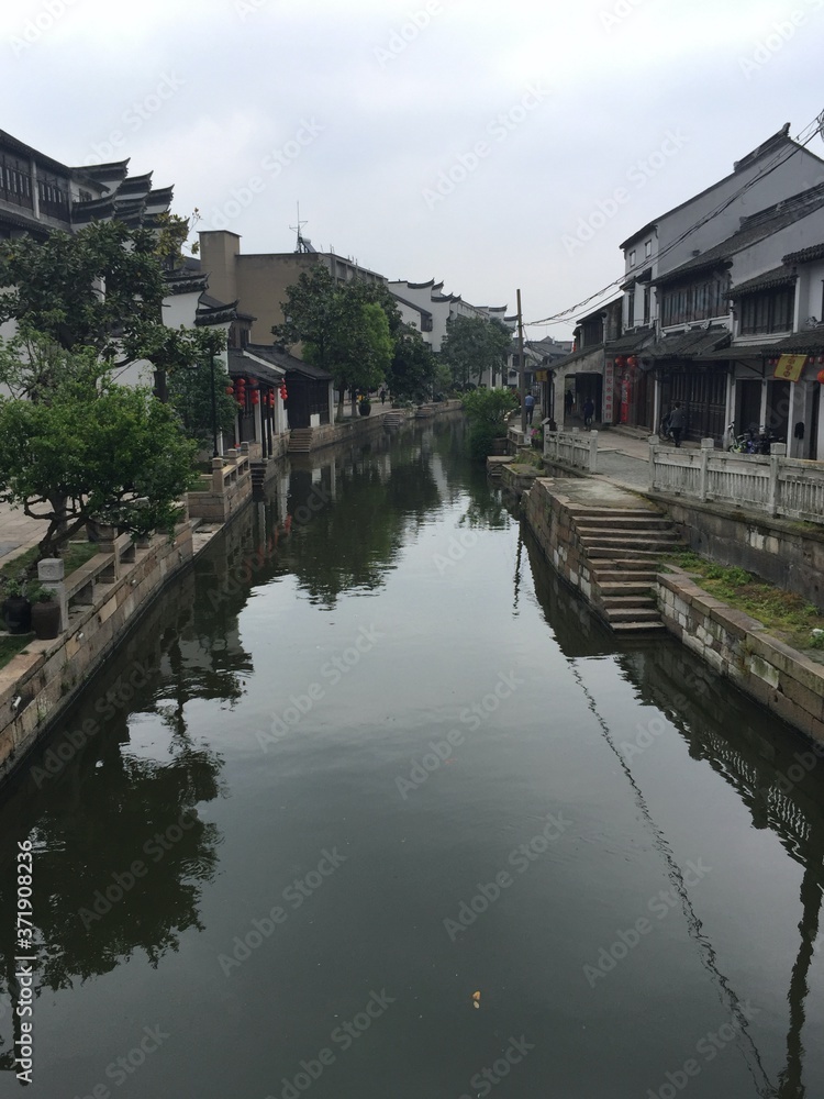 An ancient canal city in China An ancient canal city in China