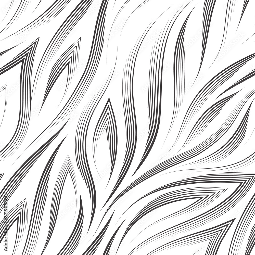 Vector seamless pattern of black lines and corners on a white ...
