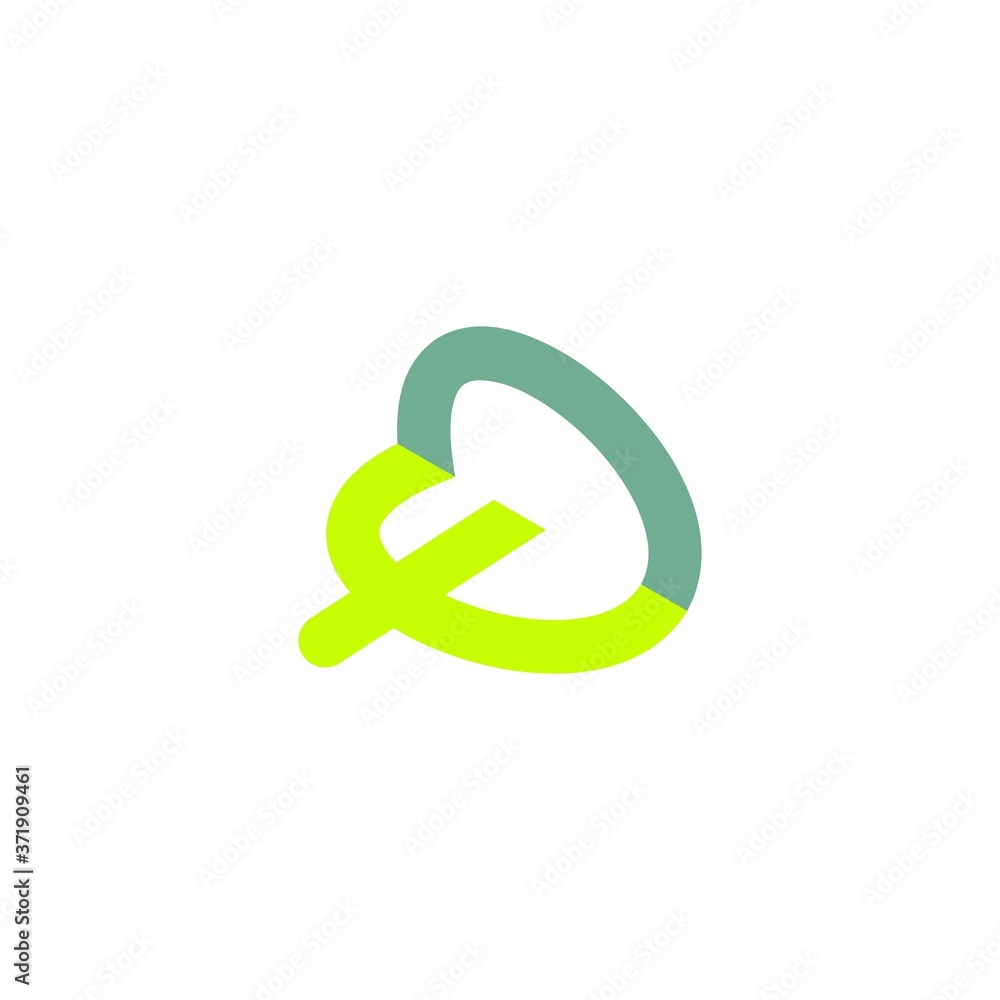 Fd letter logo or flip logo. The logo is green and blue. Suitable for business or community or forums. Logo for company branding. Fd letter logo or flip logo. The logo is green and blue. Suitable for business or community or forums. Logo for company branding.