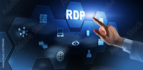 RDP Remote Desktop Protocol. Terminal Services. photo