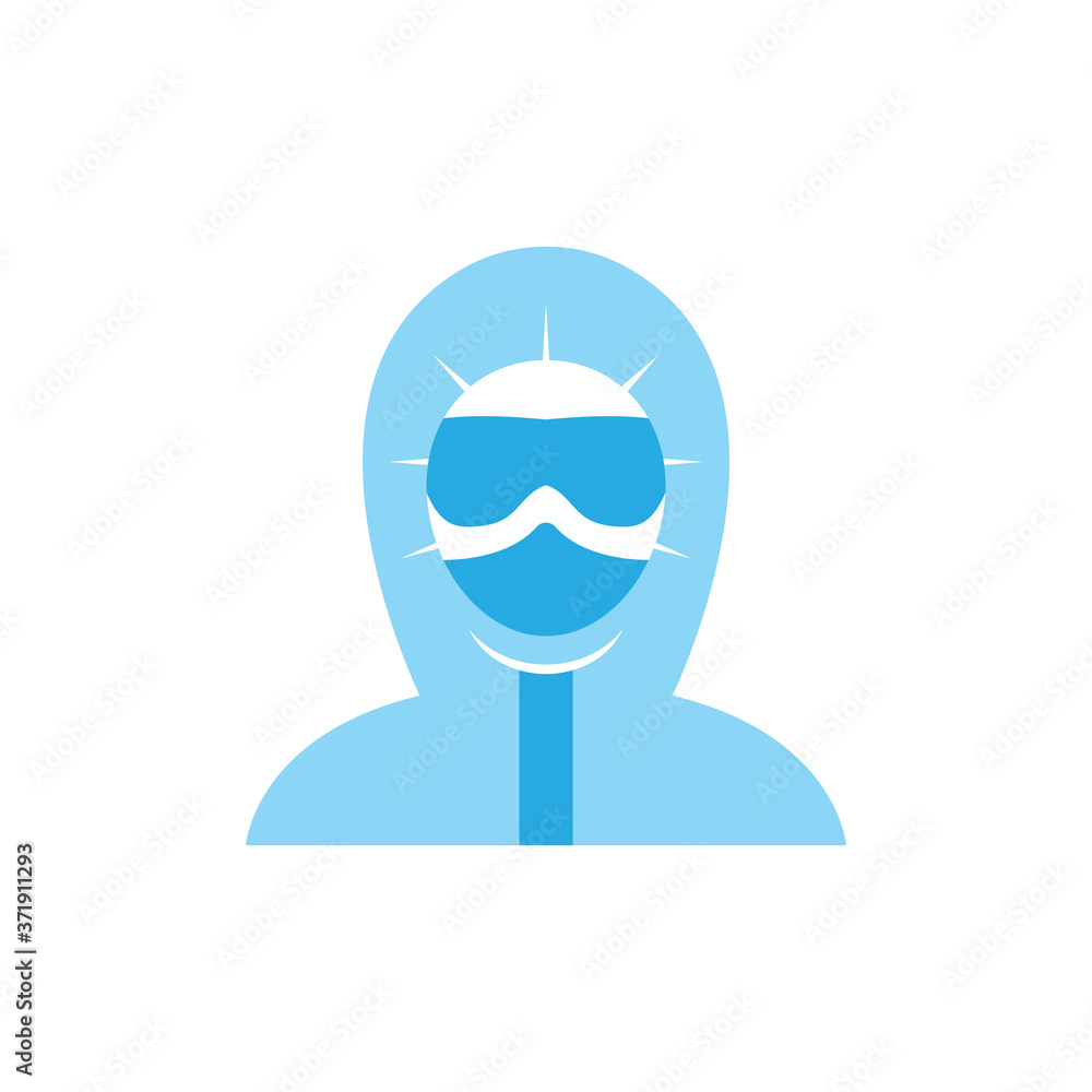 Hazmat icon design template vector isolated illustration Hazmat icon design template vector isolated illustration