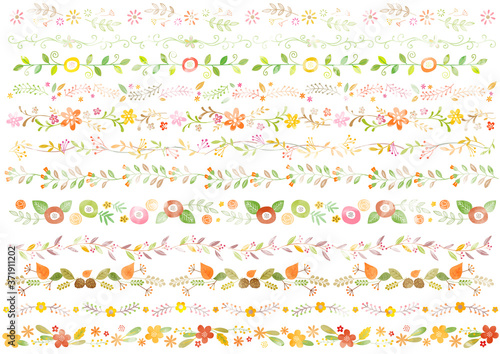 秋の植物ラインセット3