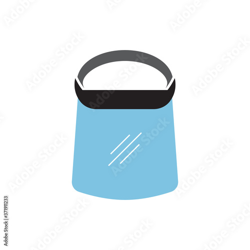 Face shield icon design template vector isolated