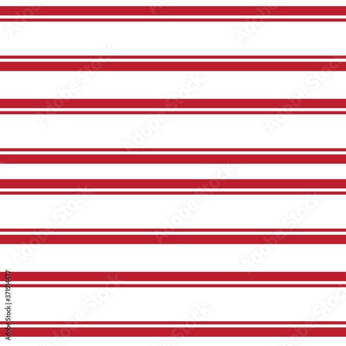 Red Stripe seamless pattern background in horizontal style