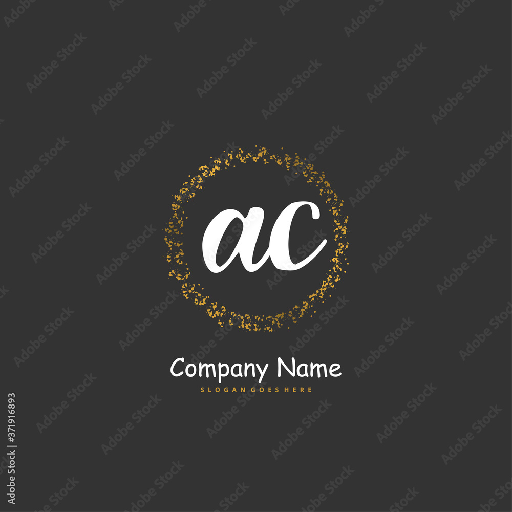 A C AC Initial handwriting and signature logo design with circle. Beautiful design handwritten logo for fashion, team, wedding, luxury logo. A C AC Initial handwriting and signature logo design with circle. Beautiful design handwritten logo for fashion, team, wedding, luxury logo.
