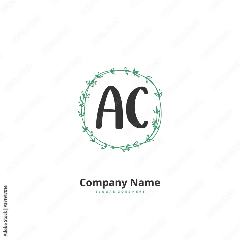 A C AC Initial handwriting and signature logo design with circle. Beautiful design handwritten logo for fashion, team, wedding, luxury logo. A C AC Initial handwriting and signature logo design with circle. Beautiful design handwritten logo for fashion, team, wedding, luxury logo.