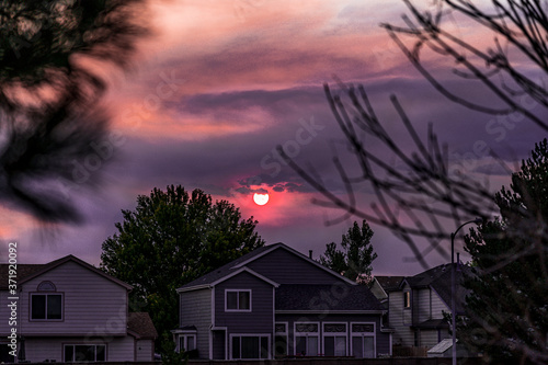 terrifying beauty -wildfire sunset 