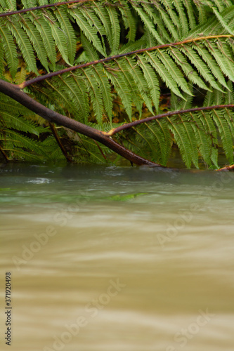 Long exposure shot of fast moving water. 