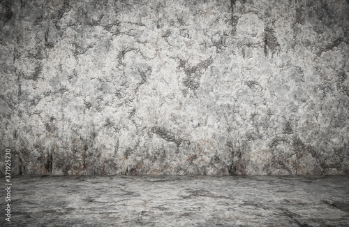 empty room  plaster wall  grey background