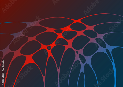 Abstract electromagnetic field fluid vector background.