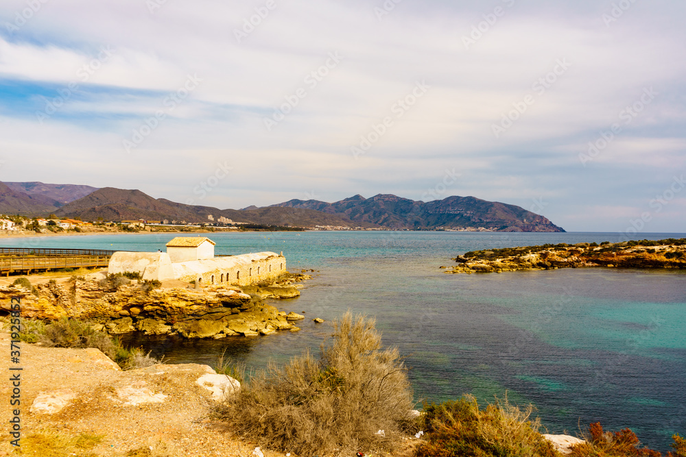 Fototapeta premium Isla Plana town beach in Spain