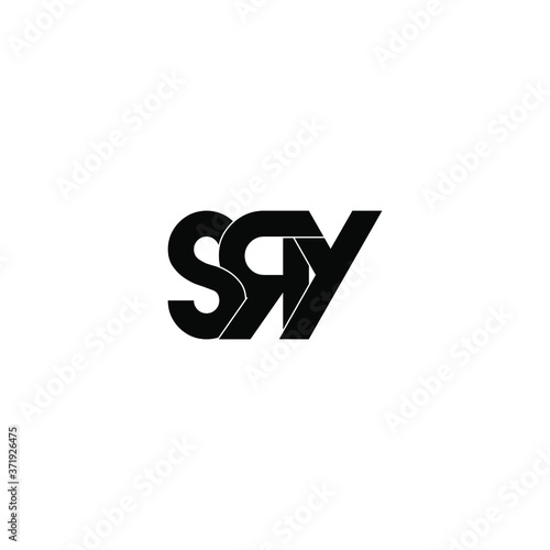 Foto sry letter original monogram logo design