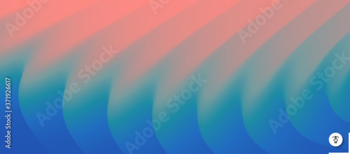 Abstract waved background with layers. Trendy covers design. Vector illustration in modern art style.