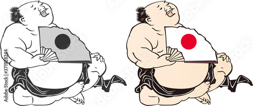 浮世絵　相撲取り　その25