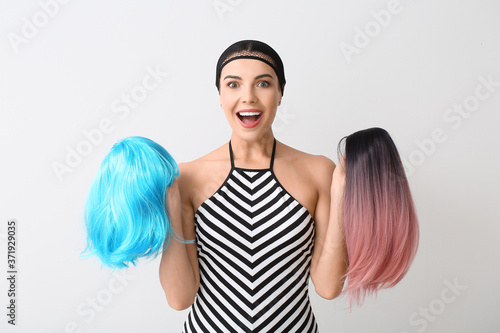 Beautiful young woman with ...