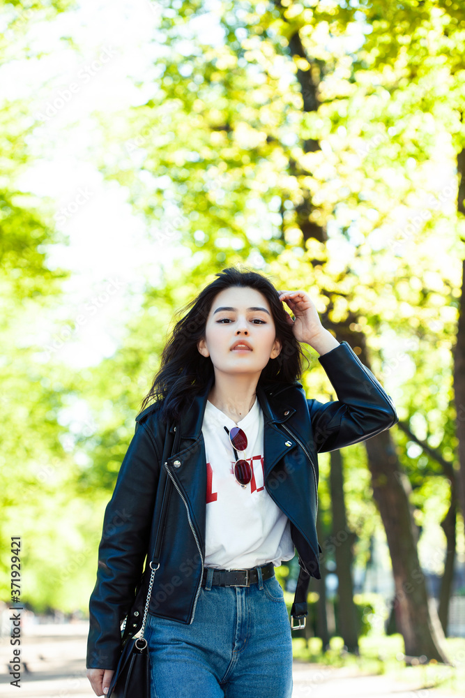 pretty young asian woman smiling cheerful in green park on summer sunny day, lifestyle people concept pretty young asian woman smiling cheerful in green park on summer sunny day, lifestyle people concept
