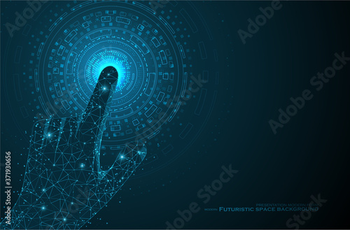 Abstract polygonal space