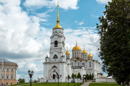 The Dormition Cathedral in Vladimir. Russia. Summer time.