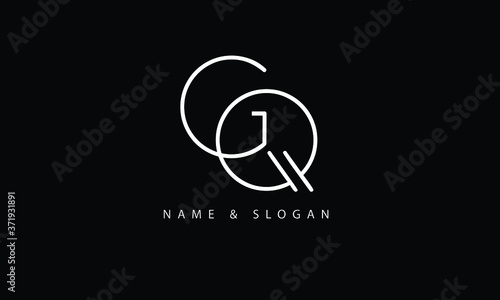 GQ, QG, G, Q abstract letters logo monogram photo