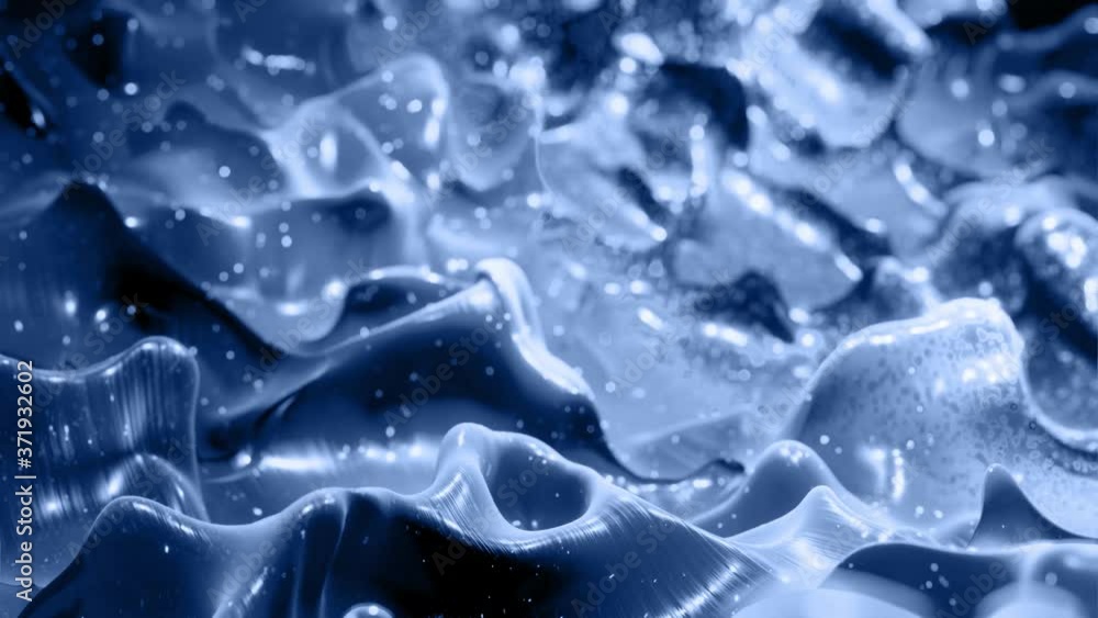 Smooth animation of liquid black gradient in 4k. Glossy paint surface as abstract looped stylish background. Glitters in viscous liquid with 3d splashes on surface like drops. Monochrome Smooth animation of liquid black gradient in 4k. Glossy paint surface as abstract looped stylish background. Glitters in viscous liquid with 3d splashes on surface like drops. Monochrome