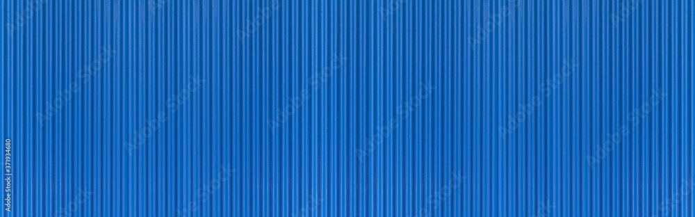 Panorama of Blue Corrugated metal background and texture surface or galvanize steel Panorama of Blue Corrugated metal background and texture surface or galvanize steel