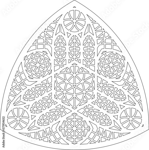 Rose Window Fig. 18, triangular 1, square 1, framework