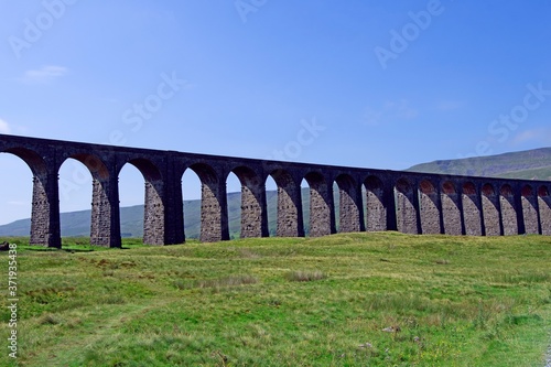 Wearnside crosses perfectly with the Ribblesdale viaduct, in August 2020