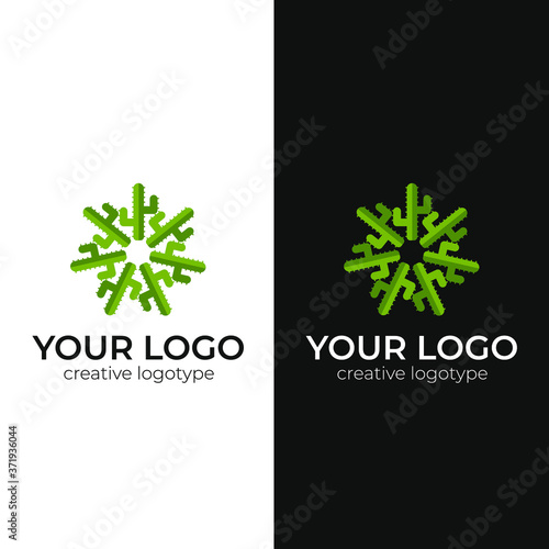 cactus  logo design creative logotype vector template