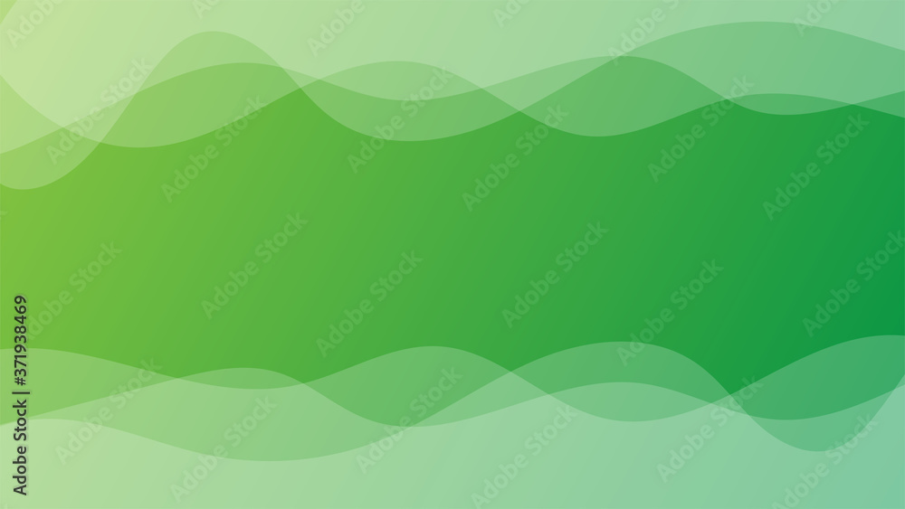 Abstract green background with dynamic effect. Vector illustration for design.