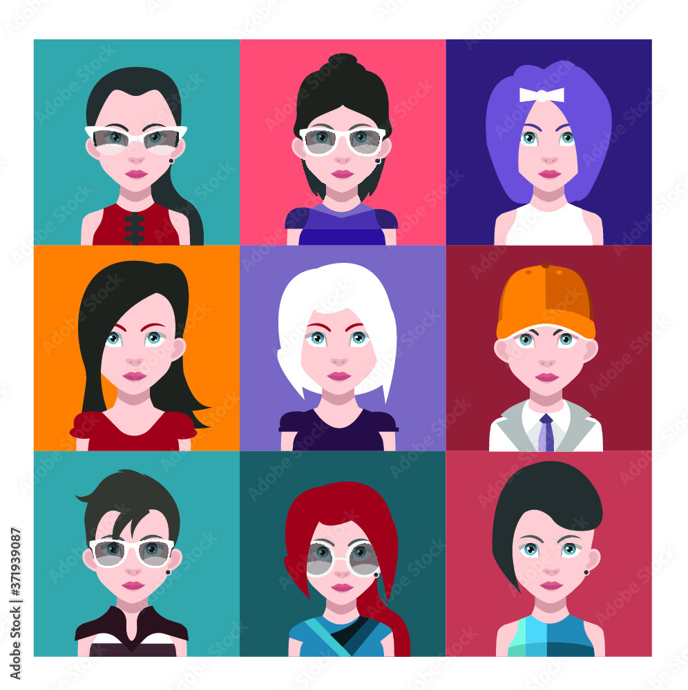 People avatars, Vector women, men avatar People avatars, Vector women, men avatar