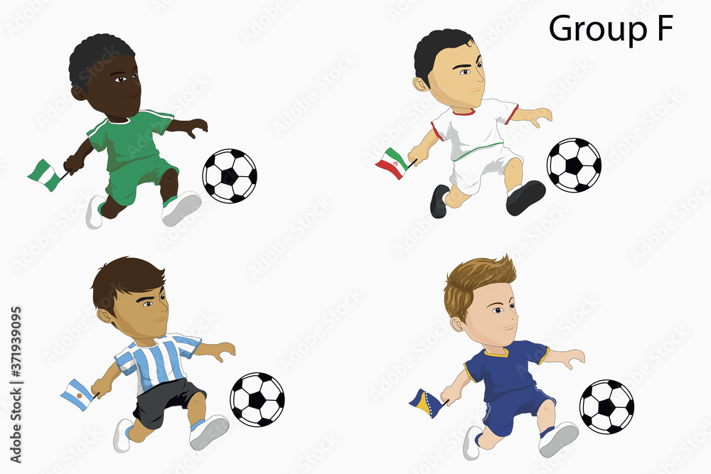 Cartoon soccer team Cartoon soccer team