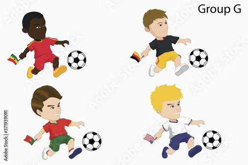 Cartoon soccer team © ImageHit