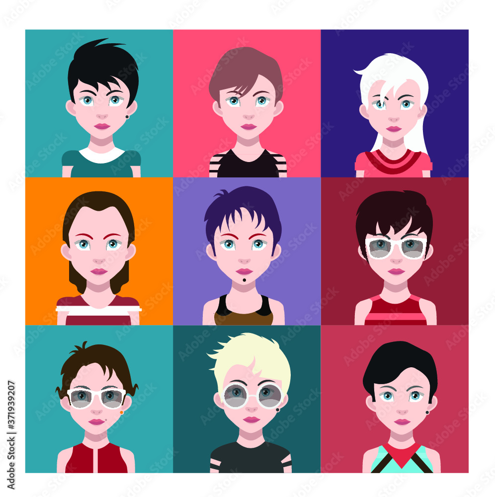 People avatars, Vector women, men avatar People avatars, Vector women, men avatar