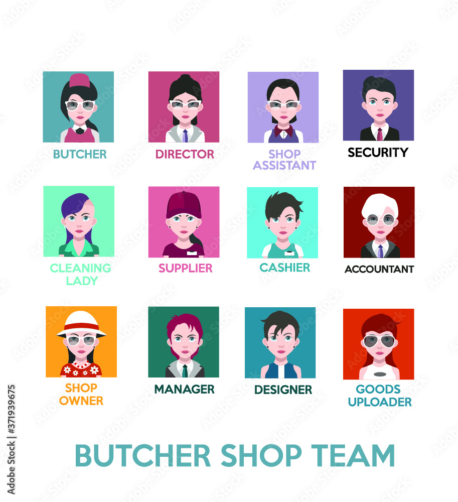 People avatars, Vector women, men avatar People avatars, Vector women, men avatar