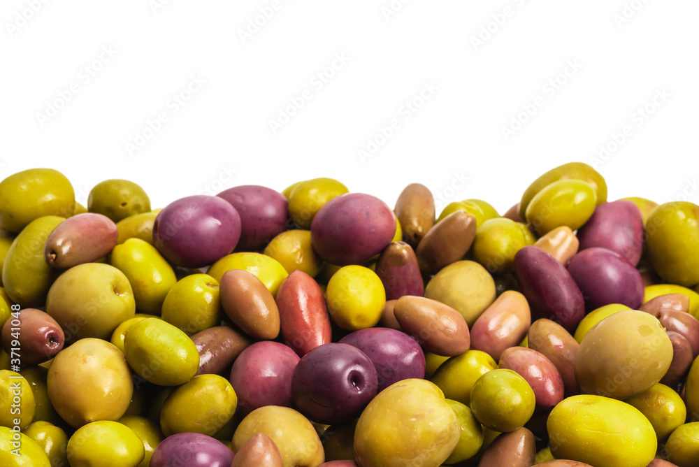 Tasty mix olives background. Tasty mix olives background.