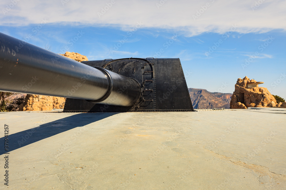 Battery de Castillitos in Spain. Tourist site