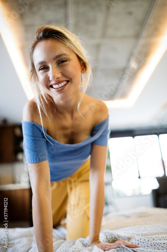 Soft beauty portrait of young dreamy woman. People, beauty concept Free Download Soft beauty portrait of young dreamy woman. People, beauty concept - GFXLoad