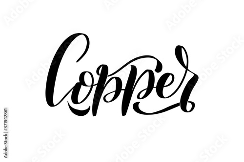 Vector calligraphy illustration isolated on white background.