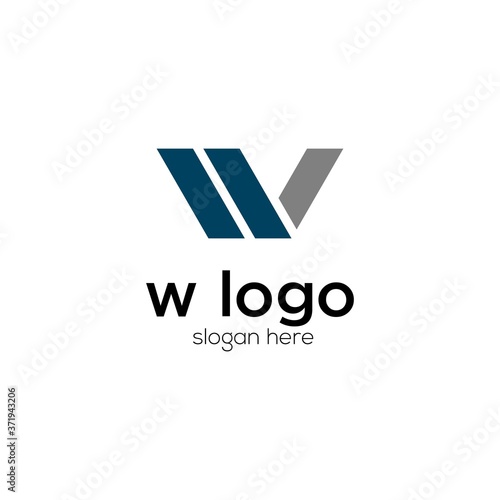 simple w letter logo