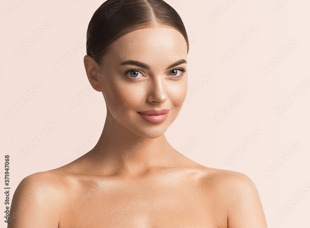 Beautiful woman face skin healthy beauty closeup female Beautiful woman face skin healthy beauty closeup female