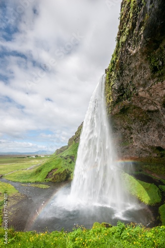 Seljalandsfoss Waterfall  Iceland South Coast
