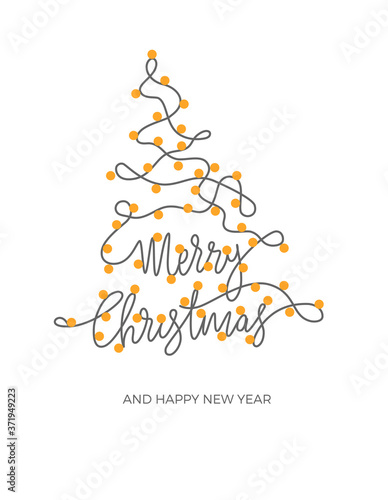 Merry Christmas lettering