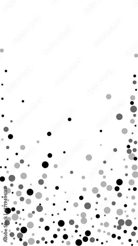Scattered random black dots. Dark points dispersio