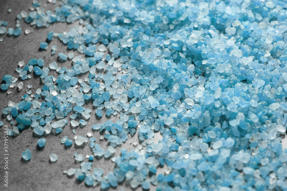 A pile of Himalayan blue salt at loft kitchen A pile of Himalayan blue salt at loft kitchen