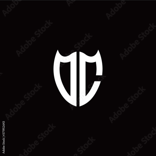 Initial O C letter with shield modern style logo template vector Free Download Initial O C letter with shield modern style logo template vector - GFXLoad